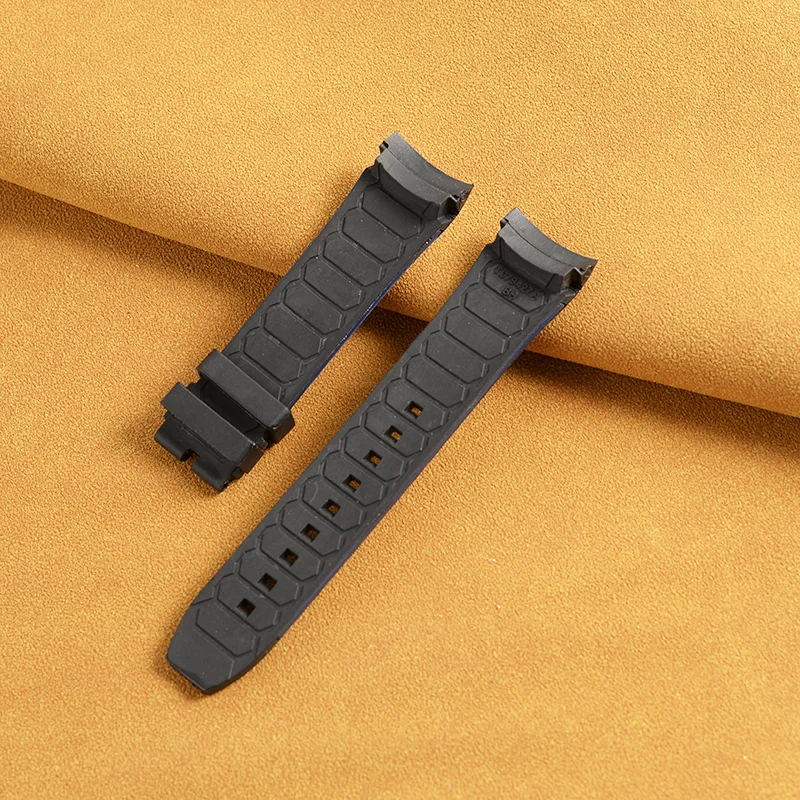 For TISSOT PRS 516 Extreme Rubber T079427A Black Strap Band 23mm Buckle