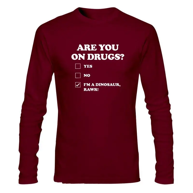 

Футболка мужская с забавным принтом «ARE YOU ON Drug», 100% хлопок