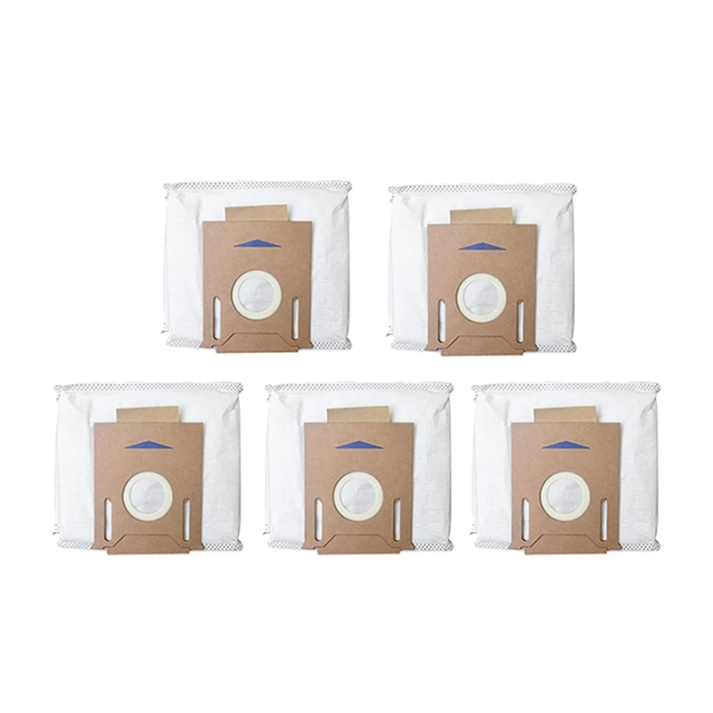 

5 Pcs Dust Bags Spare Parts Collector For Yeedi Vac Station Robotic Vacuum Cleaner Accessories Vacuum Cleaner Parts