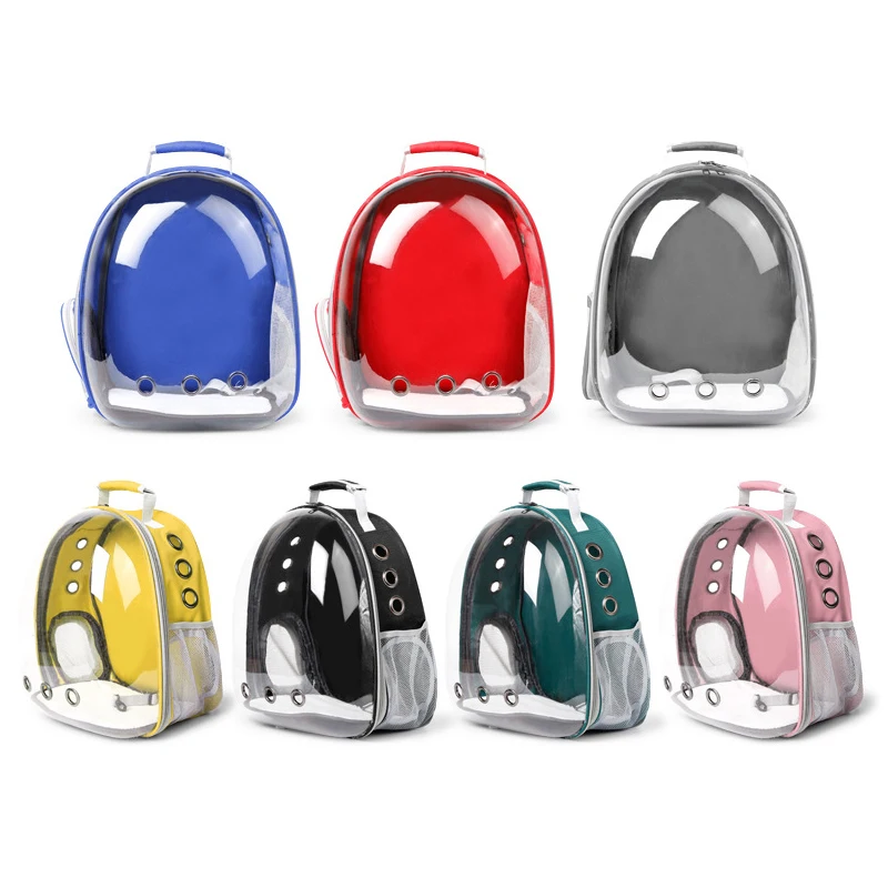 

Панорамная Наплечная Регулируемая сумка для транспортировки домашних животных, воздухопроницаемая портативная вместительная сумка для к...