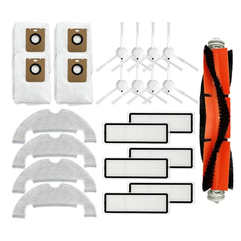 

Запчасти для робота-пылесоса Xiaomi Dreame Bot Z10 Pro L10 Plus RLS5D, основная и боковая щетки, фильтр НЕРА, тряпичная ткань