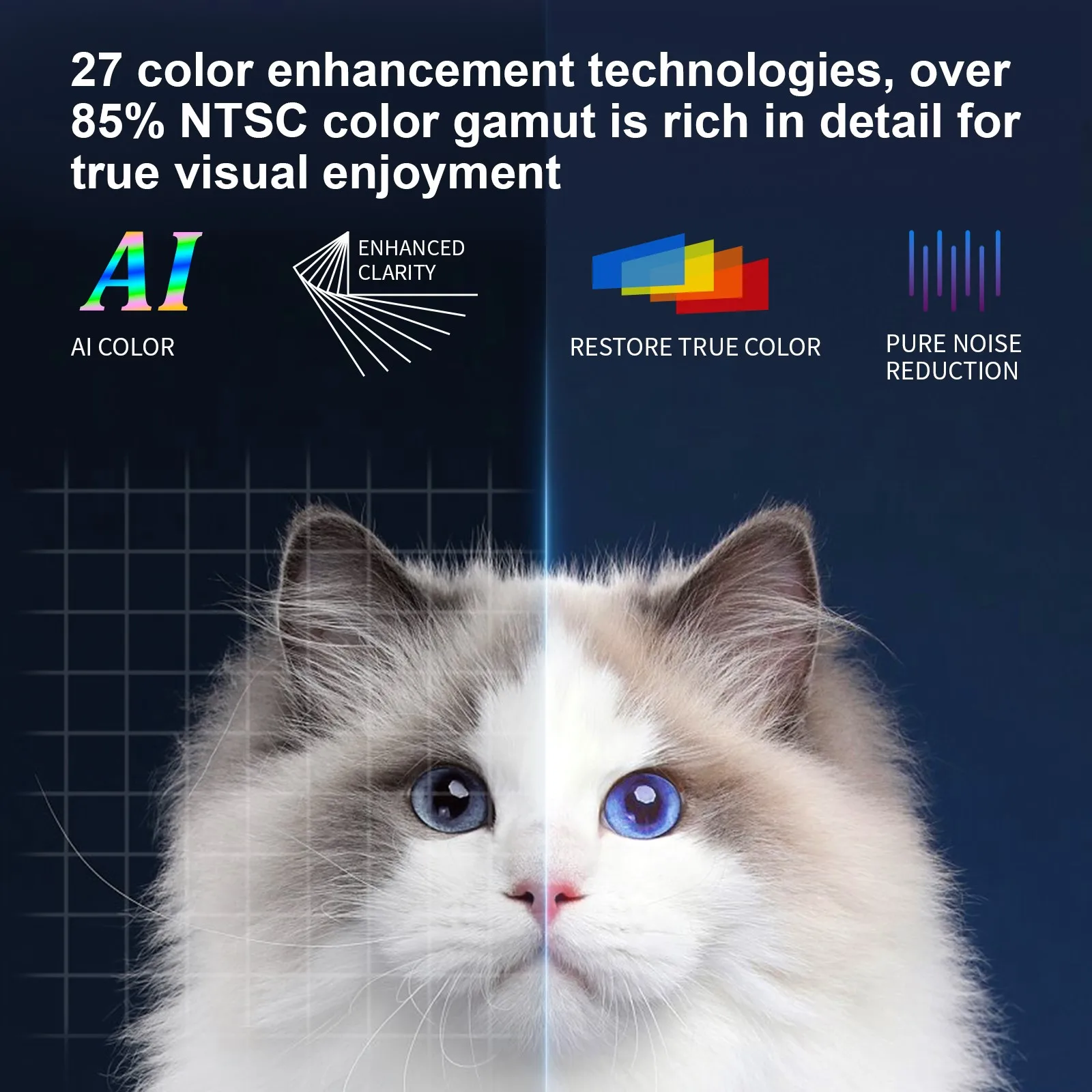 HONGTOP S30MAX Android Wifi 4K Умный портативный проектор с Wi-Fi и карманом Bluetooth Открытый 9500L 10 0