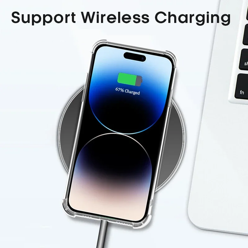 Роскошный прозрачный чехол с защитой от царапин для iPhone 15 14 13 12 11 Pro Max и