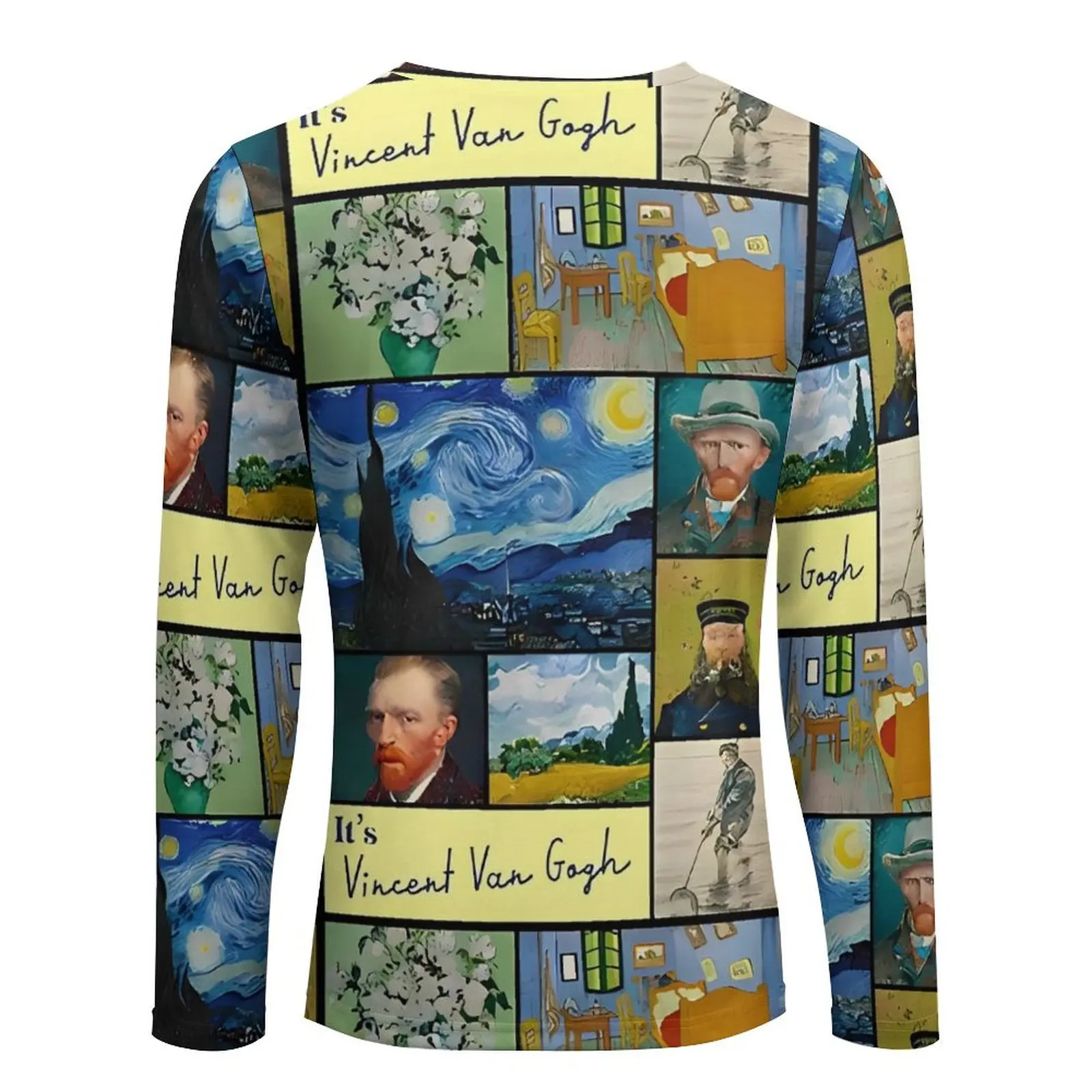 Vincent Van Gogh Collection T-Shirt Spring Fun T-Shirts Men Retro Graphic Tshirt 3XL 4XL 5XL