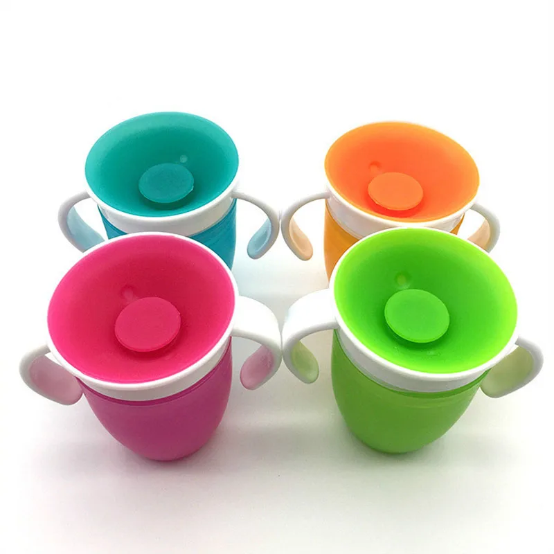 

240ml Baby Water Cups Baby Learning Drinking Cup 360 Degree Leakproof Child Water Cup Bottle Copos Learning Cup Baby Magic Cup