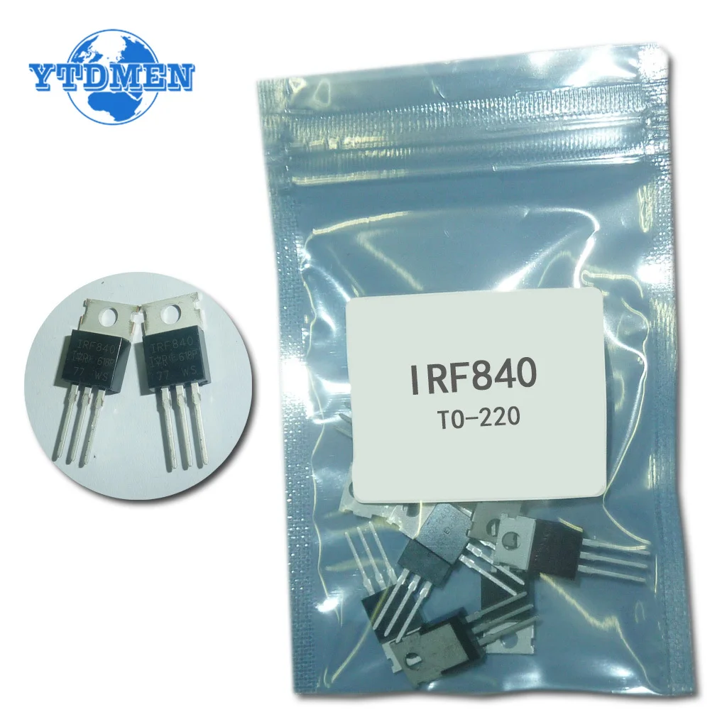 10 шт./лот IRF840 IRF840PBF MOSFET N-Chan 500V 8,0 Amp TO-220 новый оригинальный