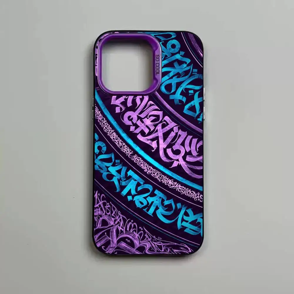 Фото Чехол для телефона P-Pokras Design Art Graffiti для iPhone 17, 17e, 16, 15, 14, 13, 12, 11 mini, Pro Max, 8, 7, Air Plus, матовая задняя крышка с защитой от падений №4