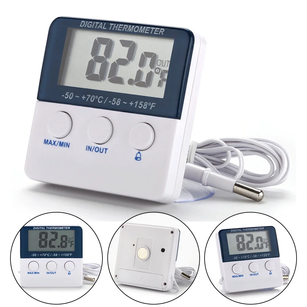 Цифровой термометр для холодильника с сигнализацией управления и максимальной