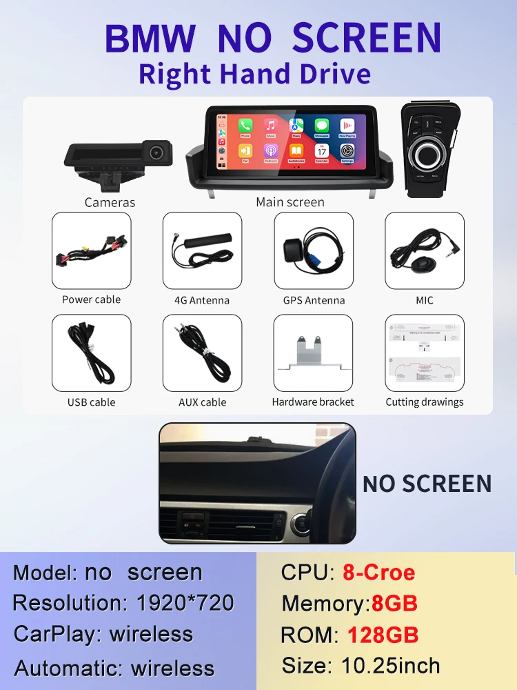 

2024 Новая система ID6 ID7 ID8 UI Android Беспроводная система Carplay AUTO для BMW 3 серии E90 E91 E92 E93 GPS Автомобильные видеоплееры GPS NAVI