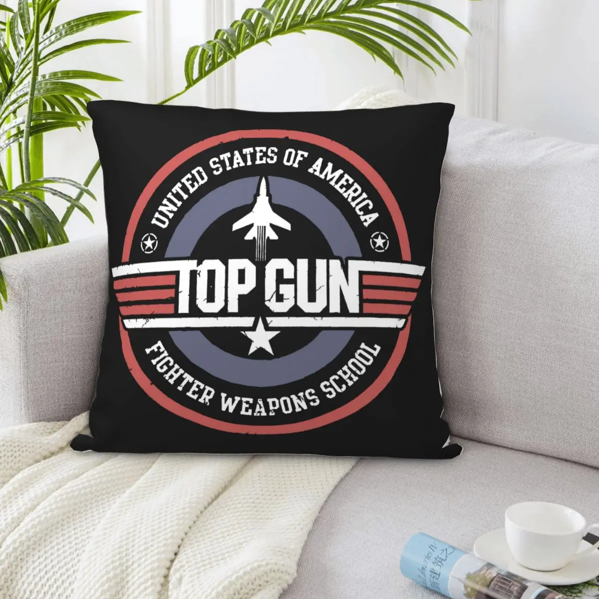 Top Gun Fighter Weapons School Мужской свитер Официальный от Hybris Splicing Низкая цена Музыка Аниме
