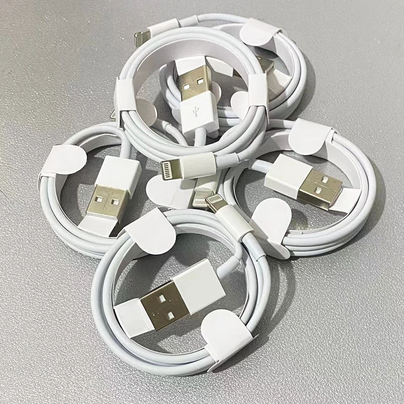 

10PCS 5PCS/Lot 1M TPE Charging Cable For iPhone XS Max X XR SE 5S 5C 5 12 Pro iPad 6S 6 7 8 Plus 11 Pro Data Sync Charge Cord