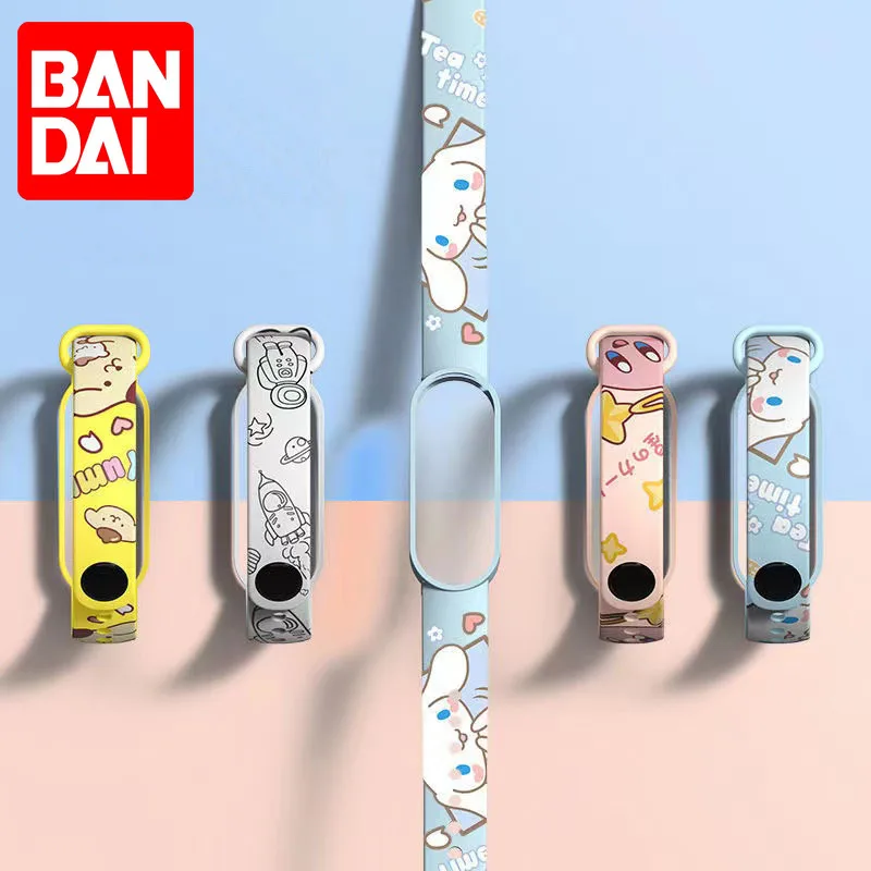 Японский аниме Браслет для Mi7 часов ТПУ ремешок 5 6 милый мультяшный принт 3 4