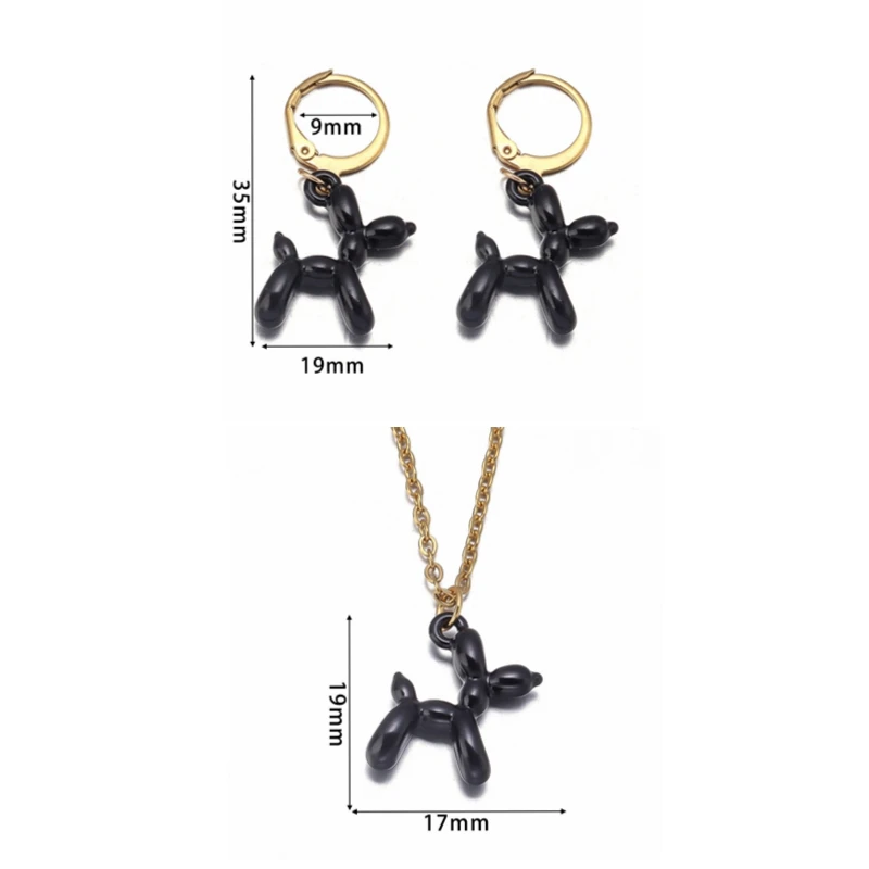 Сплав спрей краска Блестящий пузырь собака Коллекция ожерелье из нержавеющей