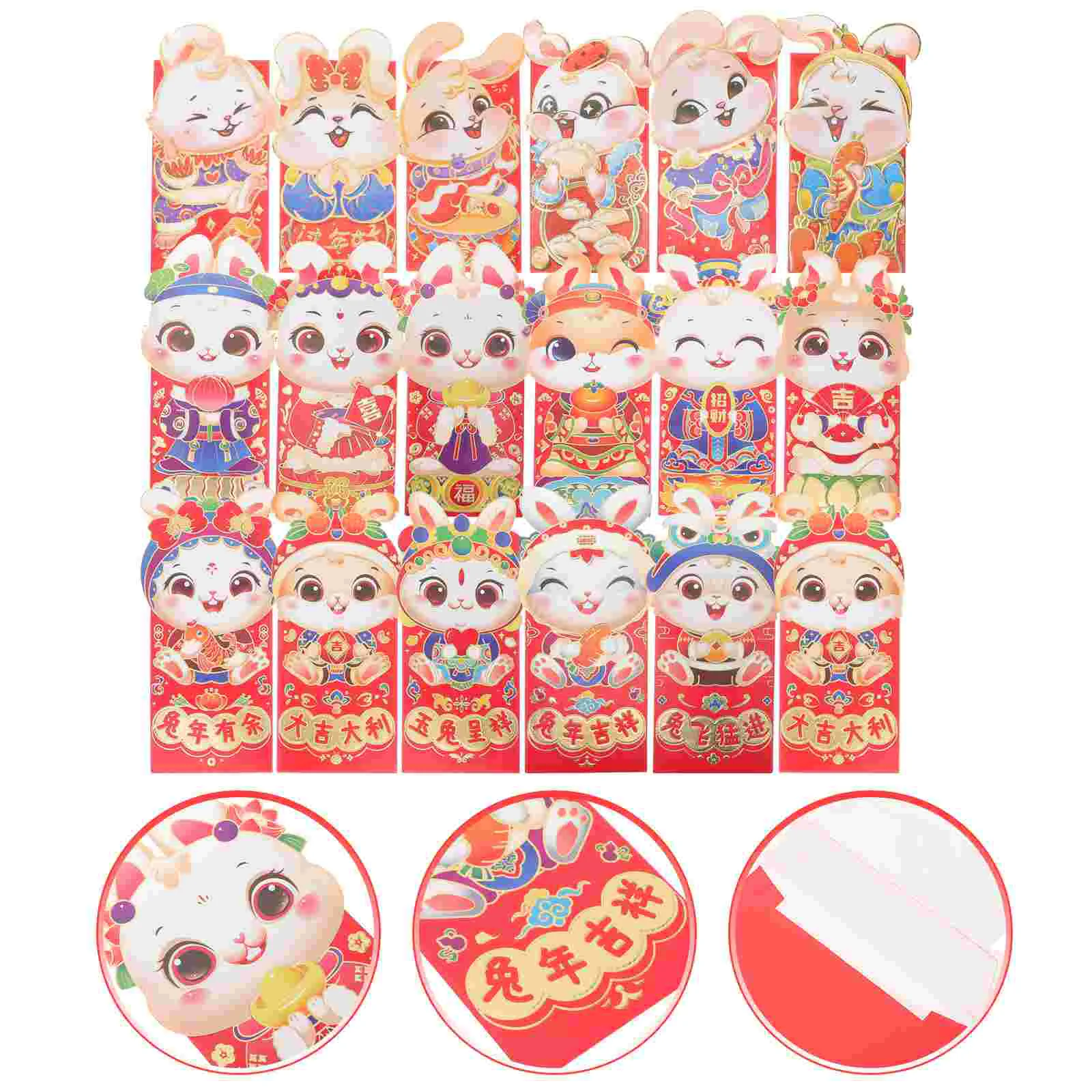 

Red Year New Envelope Envelopes Chinese Money Packet Rabbit Lucky Packets Festival Springhong Bao Thepocket Zodiac Luck Pockets
