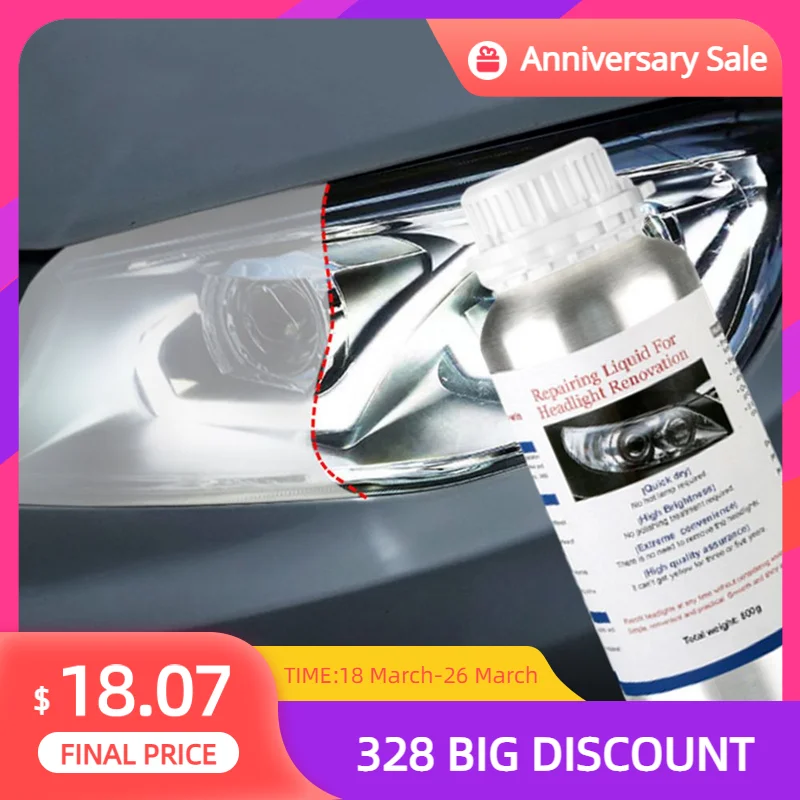 

Жидкий полимерный полимер для ремонта автомобильных фар, 800 г