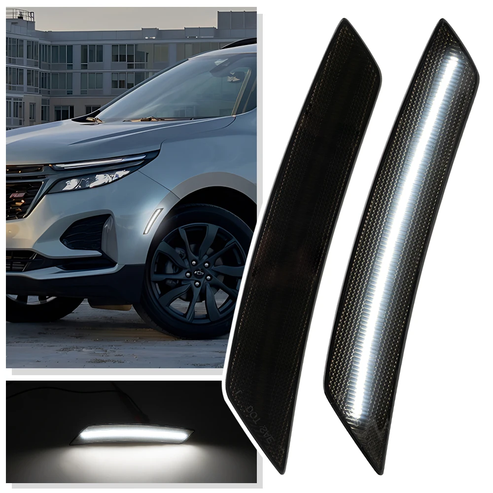 Для 2022 2023 2024 Chevrolet Equinox передний бампер указатель поворота мигалка 2 шт. дымовые