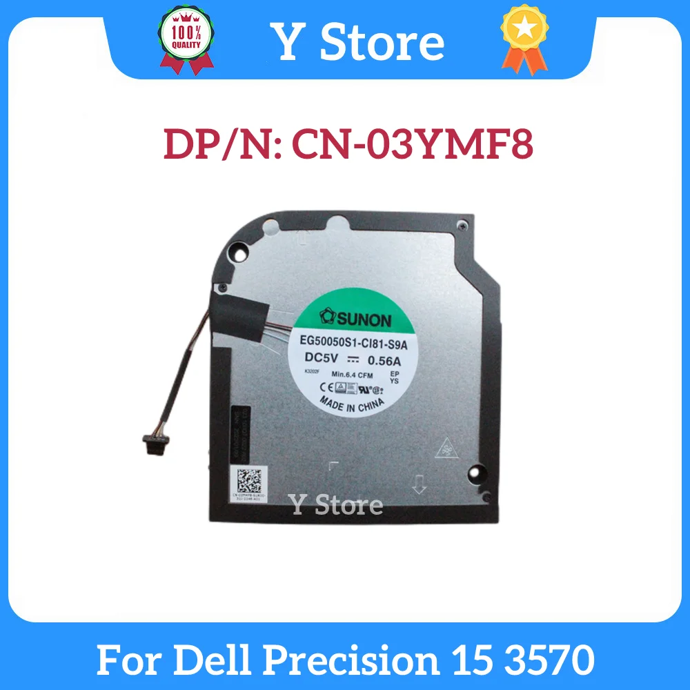 Новый вентилятор охлаждения ЦП для ноутбука, 5 в постоянного тока, 3570 А, 4 контакта, для Dell Precision 15 03YMF8 3YMF8