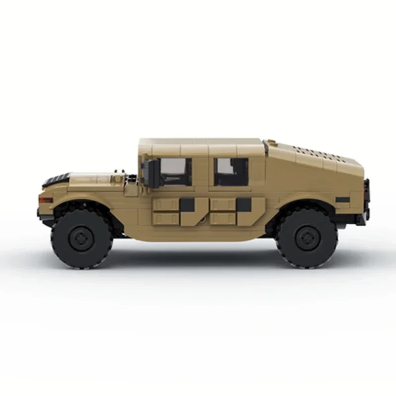 Модель военного автомобиля Moc строительные кирпичи Unimog U4000 GMC H1 автомобильные