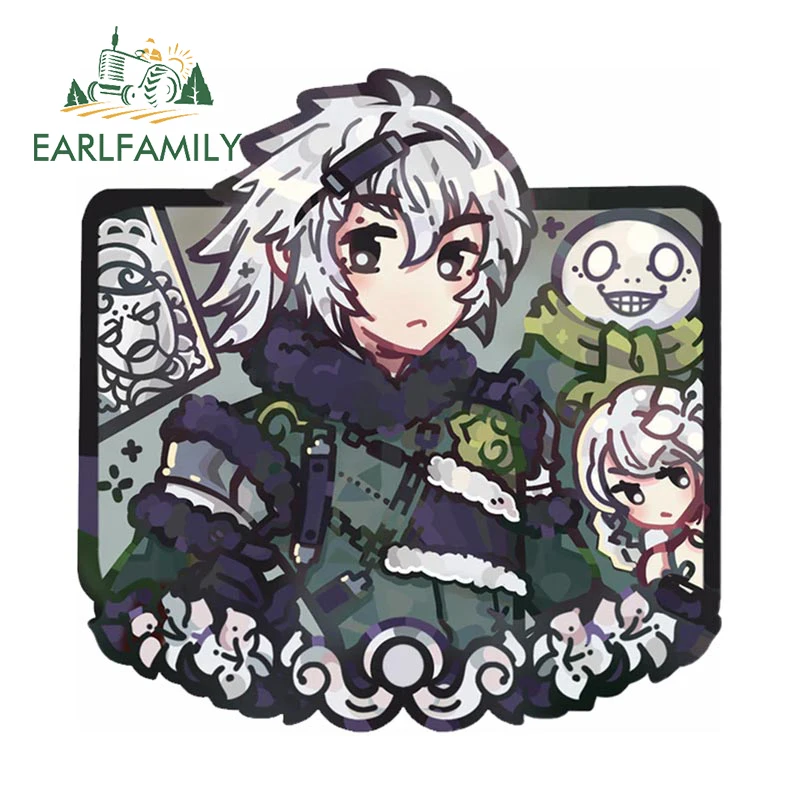 

EARLFAMILY 13cm x 12.6cm for Nier Car Stickers Waterproof Cartoon Decals Creative Laptop Windows Decor Car Door Protector