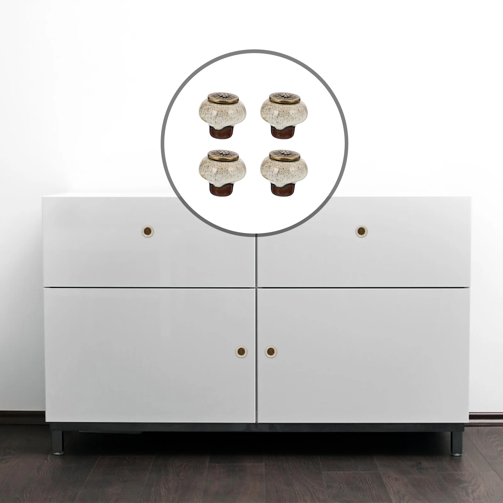 

Knobs Cabinet Drawer Door Handle Pullshandles Wardrobe Round Knob Ceramic Vintagehole Single Dresser Antiqueretro Drawers