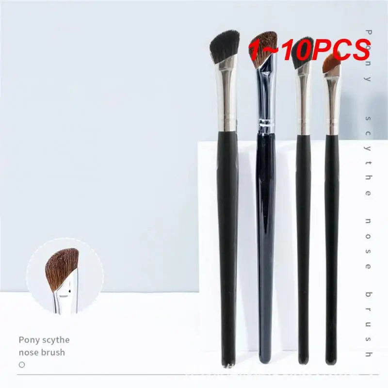 

1-10 шт., кисть для подводки глаз, мягкая Кисть для макияжа, кисть для контуринга, кисть для глаз, кисть для теней, косметический инструмент, кисть для теней для носа