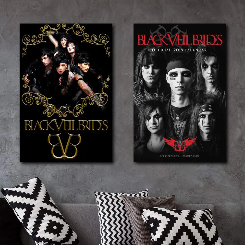 

Black Veil Brides Music Canvas Art Poster and Wall Art Picture Print Modern Family bedroom Decor Posters