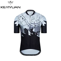keyiyuan new men cycling jersey summer short sleeved mountain road bike shirt mtb pro wielren kleding camisa ciclismo trikot