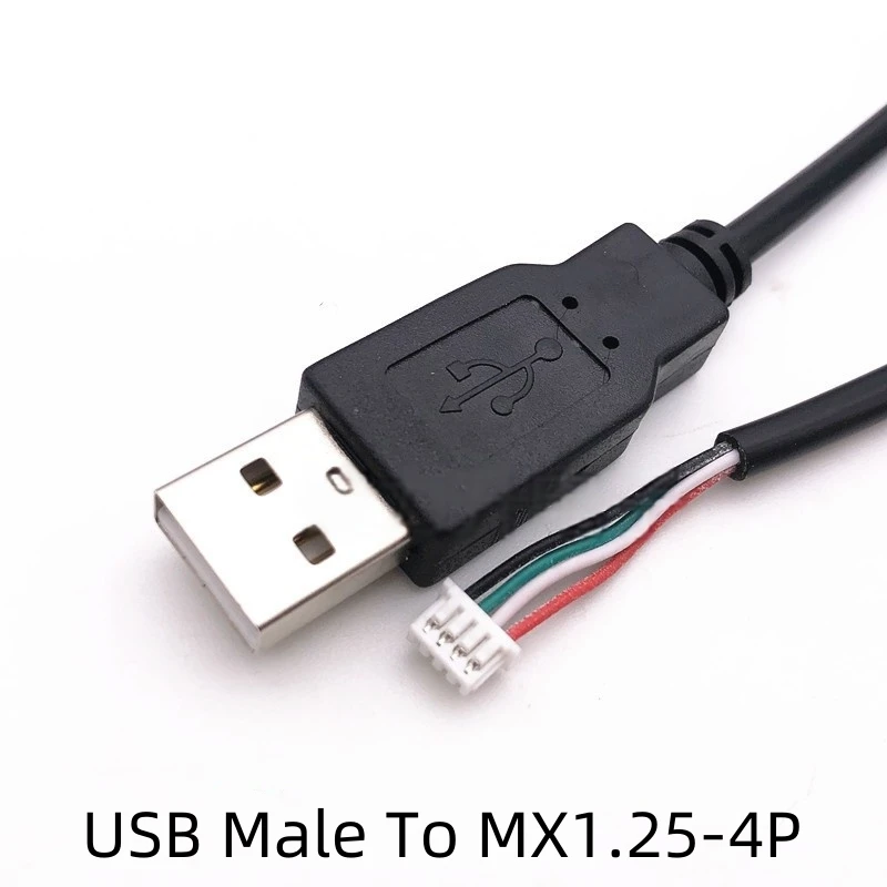 

1 шт. USB-терминальный кабель Кабель для передачи данных 1,25/PH2.0/XH2.54-4P Удлинительный кабель адаптера DuPont 28AWG
