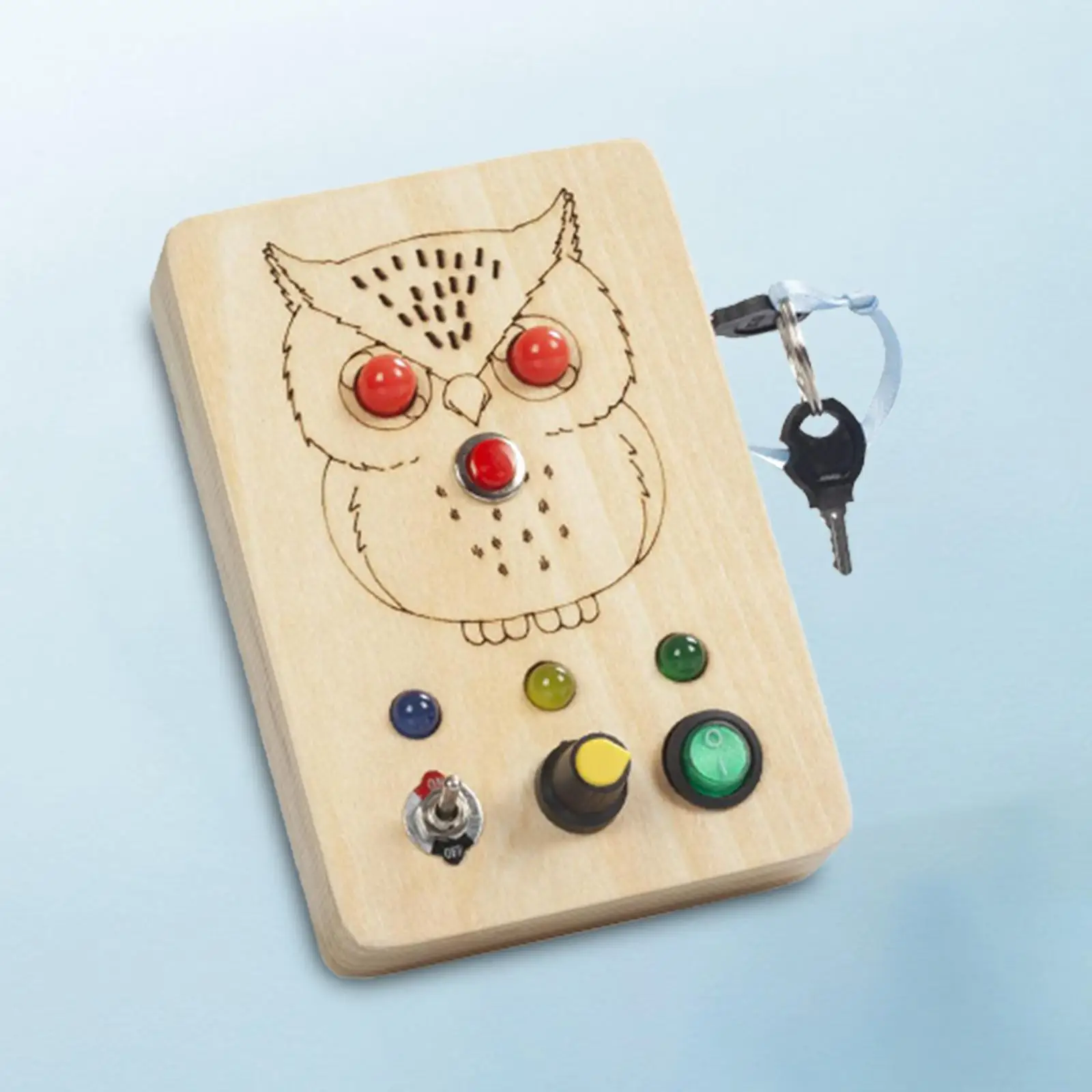 

LED Switch Board Preschool Busy Board for 2 3 4 Year Old Children Boys Girls