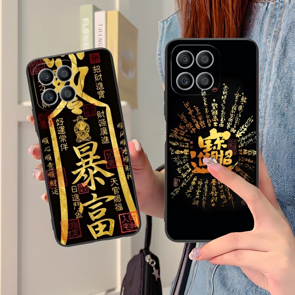 Китайский чехол для мобильного телефона Lucky Rich Huawei Honor 90 80 70 60 50 30 20 10 9 8 7 Pro S SE Lite 5G