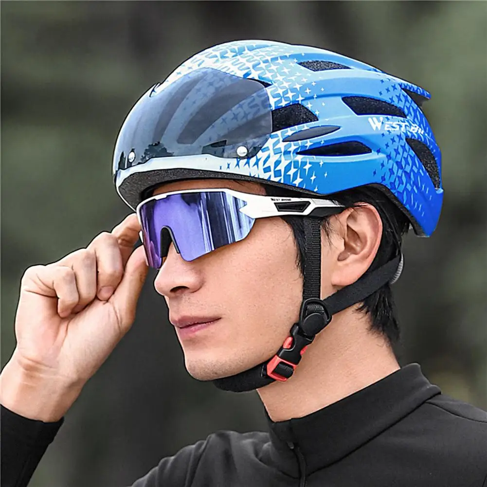 

Safety Helmet 1 Set Comfortable Streamline High Brightness Tail Light MTB Road Bike Helmet Riding Accessories