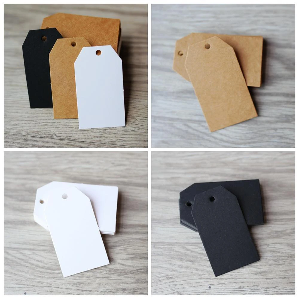Трапециевидные подарочные бирки из крафт-бумаги бирка для свадебвечерние
