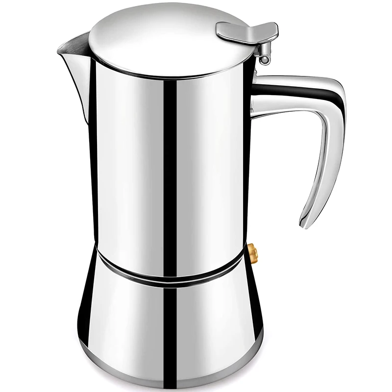 

Espresso Maker With Stainless Steel, Moka Pot,Easy To Operate & Quick Cleanup Pot,Classic Italian Coffee Maker