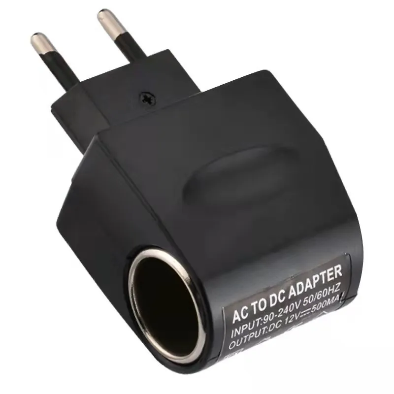 Адаптер для автомобильного прикуривателя AC 220V To DC 12V EU US Plug Converter настенная