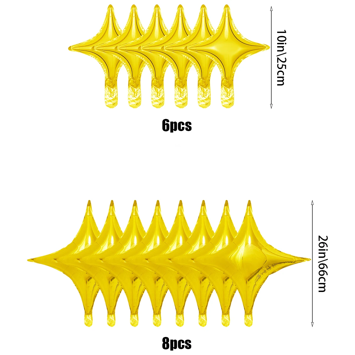 

Золотые воздушные шары из фольги