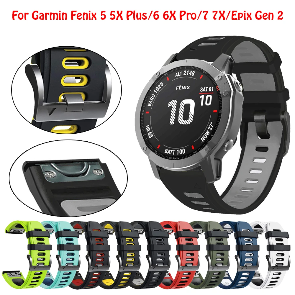 

Ремешок для наручных часов Garmin Fenix 7 7X 6 6X Pro 5X 5 Plus 3 3HR Epix 945 22 26 мм