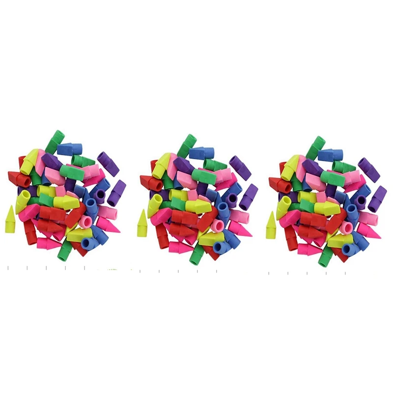Top Erasers, Pencil Cap Erasers, Eraser Tops, Color Pencil Eraser Toppers, School Erasers 150pcs