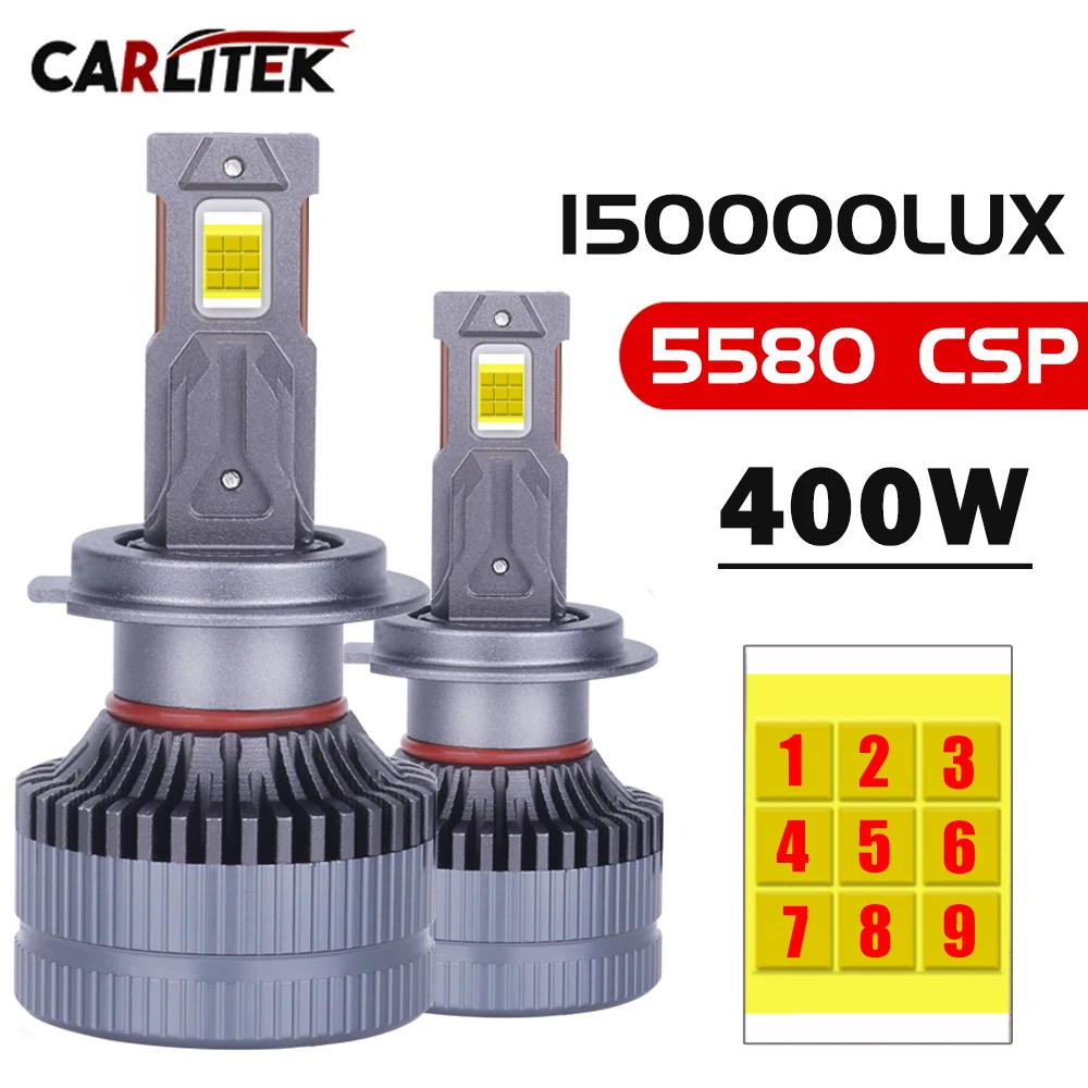 400W H4 светодиодные фары H11 H7 Led Canbus Автомобильные светодиодные лампы головного света H1 H8 H11 9005 9006 9012 HB3 HB4 HIR2 мотоциклетные лампы 6000K 12 В