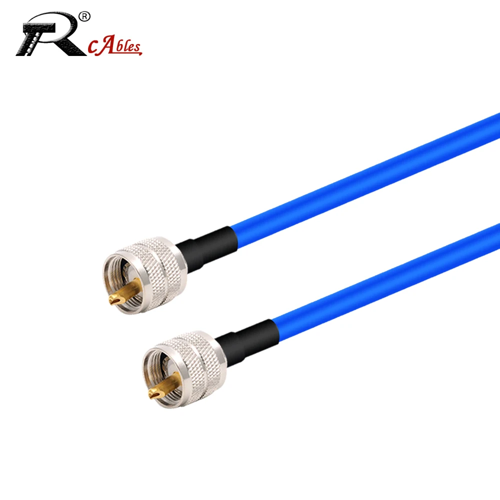 

PL259 UHF Male Plug to SO239 UHF Female RF Adapter RG402 Semi Flexible Cable 50 Ohm RF Coaxial Pigtail Extension Cord Jumper