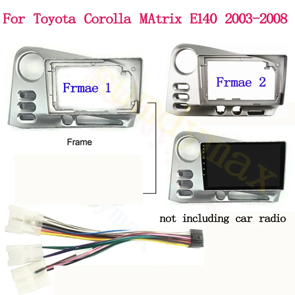 9-дюймовая автомобильная панель 2din для Toyota Corolla MAtrix E140 2003-2008 комплекты