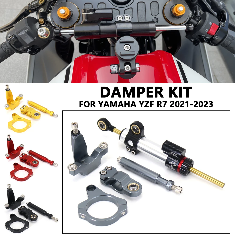 

Стабилизатор рулевого демпфера для мотоцикла Yamaha YZF R7 YZFR7 Yzfr7 2021 2022 2023 направленные демпферы крепежный кронштейн опорный комплект