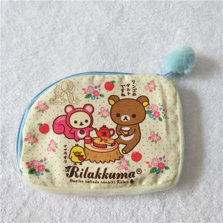 Многофункциональный чехол Rilakkuma милый аниме органайзер для макияжа кошелек