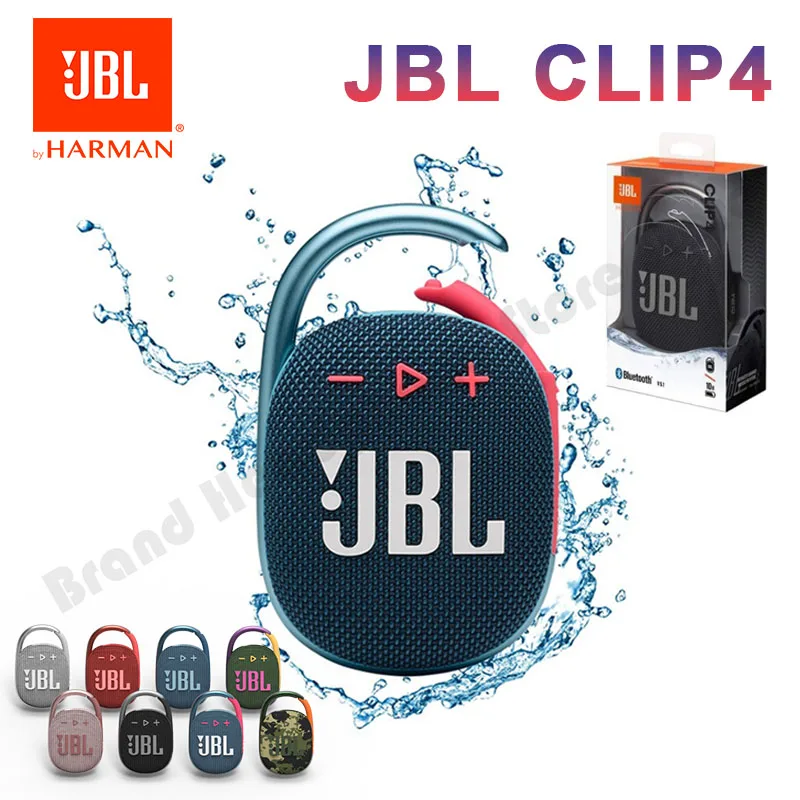 

Bluetooth-Колонка JBL CLIP 4, водонепроницаемая, IPX67, с крючком