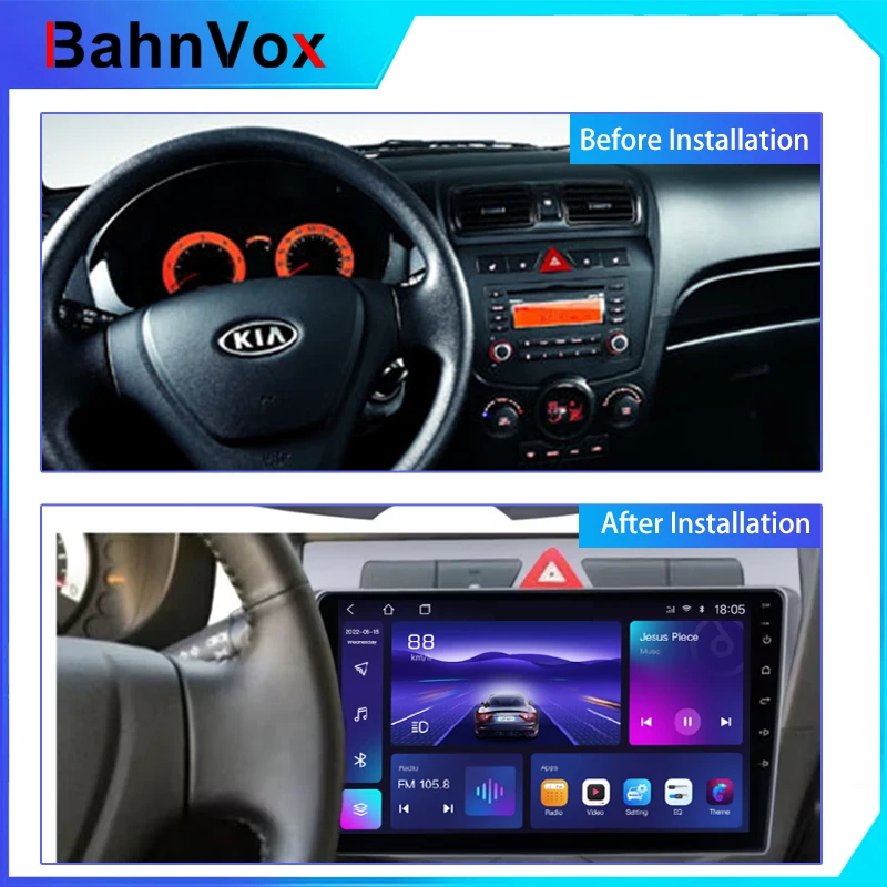 9-дюймовая рамка для автомобильной магнитолы Android для Kia Picanto Morning 2008-2010, 2DIN, стереосистема, GPS, панель-адаптер, проводной адаптер, кабельный комплект. (art.: 3920daeea357c) - 3920daeea357c