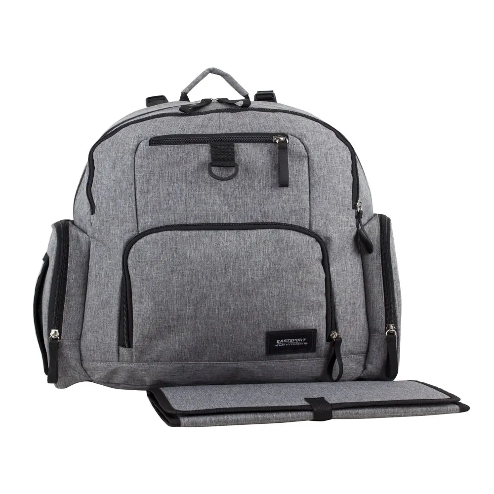 

Стильный рюкзак с регулируемым плечевым ремнем, сумка для подгузников, серый