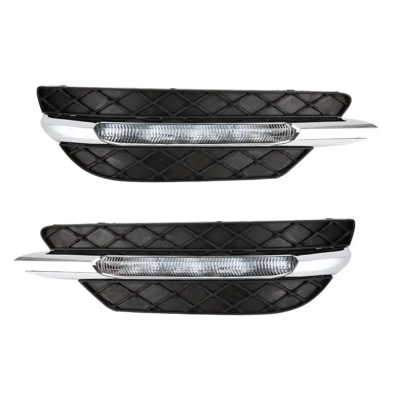 

1 Pair Car Fog Lamp DRL for Mercedes-Benz C-Class W204 C300 2011-2013 Left & Right Front Bumper Grille Daytime Running Light