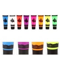 8pcs 10ml luminous body tubes 8 colors glow in the dark makeup gifts for kids costume party supplies