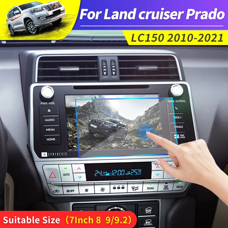 

For Toyota Land Cruiser Prado 150 120 Navigation Screen Tempered Film Multimedia Shield Protective Film Interior Modification