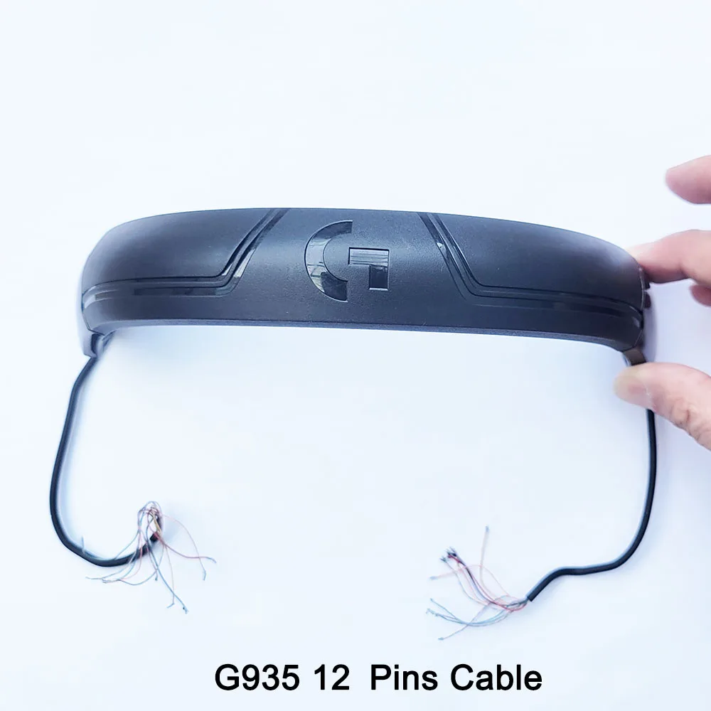 Фото Сменная подушка для оголовья в сборе для игровых гарнитур Logitech G933 G935 G633 G635, элементированные детали №3