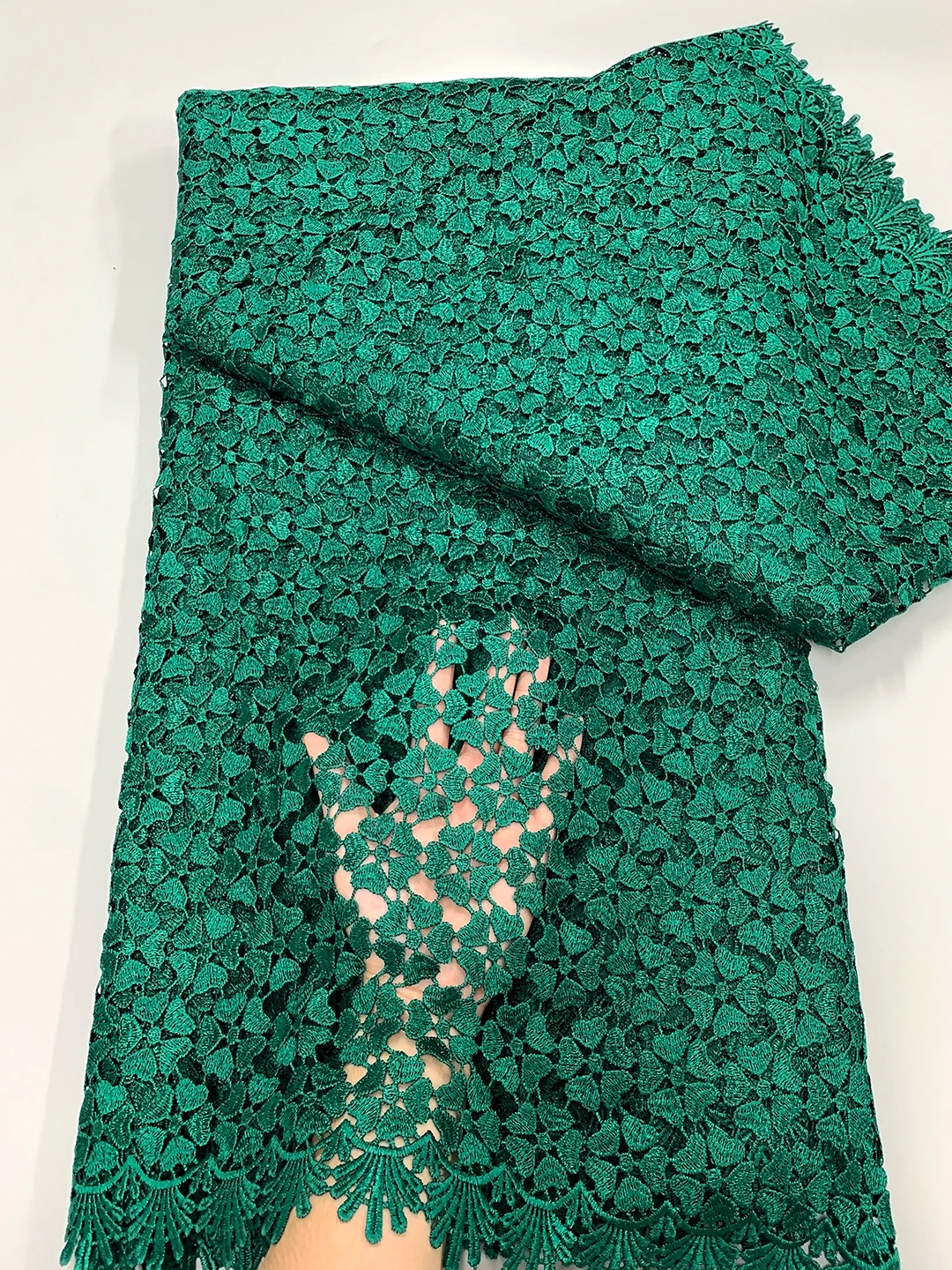 Африканский гипюр ткань 2024 Высококачественная нигерийская Водорастворимая